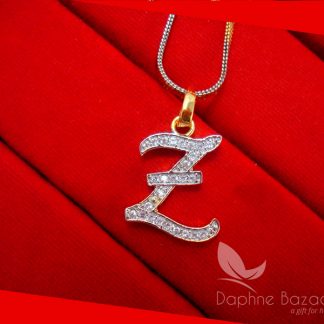 Z - Alphabet, Daphne Zircon Pendant for Men or Women