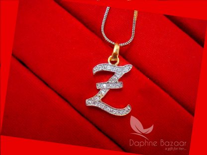 Z - Alphabet, Daphne Zircon Pendant for Men or Women