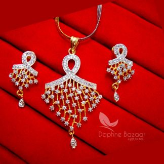 Z24, Daphne Zircon Pendant and Earrings for Women