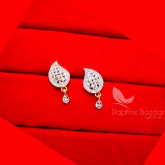 E29, Daphne Designer Curvy Zircon Earrings for Women