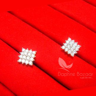 E31, Daphne Premium AD Zircon Small Earrings for Women