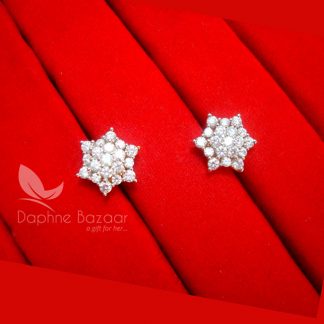 E34, Daphne Premium AD Zircon Small Star Earrings for Women