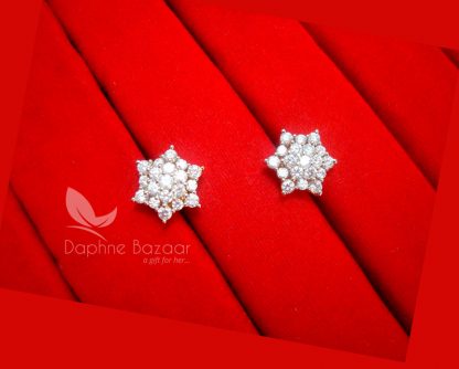 E34, Daphne Premium AD Zircon Small Star Earrings for Women