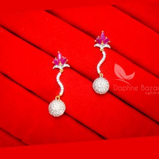 E53, Daphne Pretty Pink Zircon Hanging for women