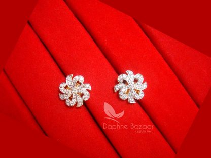 E50, Round Edge Pair of Daphne New Sparkling Zircon Tops