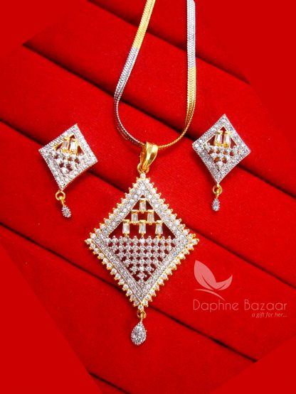 Z29, Daphne Designer Pendant Set for Women, Geometrical