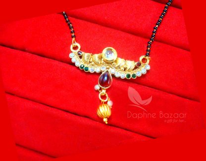 HC20, Multi Colour Kundan Mangalsutra for Women, Gift for Wife