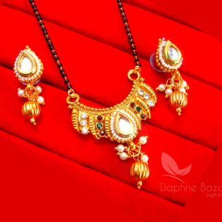 HC231, Multi Colour Kundan Mangalsutra for Women