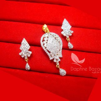 PE16 Premium Quality Zircon Pendant with earrings