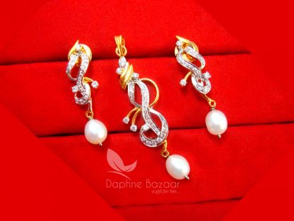 PE18, Daphne Limited Edition Pendant Set With Pearl Drop