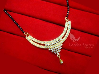 S41 Daphne Golden Art Zircon Mangalsutra set for Women