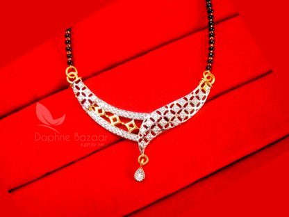 T431, Daphne Sleek Two Tone Mangalsutra for Women