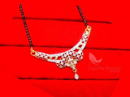 T441, Daphne Sleek Two Tone Mangalsutra for Women