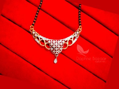 T451, Daphne Sleek Two Tone Mangalsutra for Women – Buy Indian Fashion ...