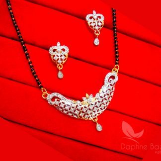 T461, Daphne Sleek Two Tone Mangalsutra for Women