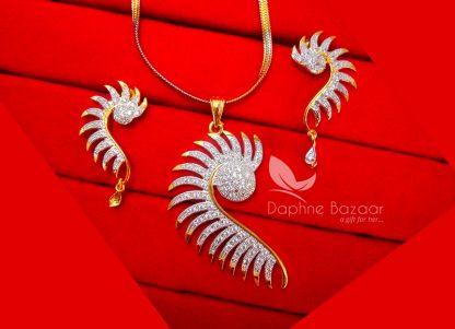 Z32, Daphne Spiker Zircon Pendant Set for Women