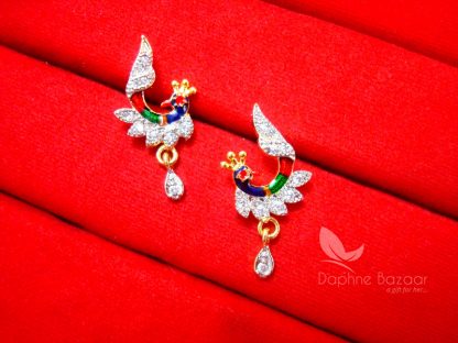 S461, Daphne Zircon Peacock Meenakari Mangalsutra for Women