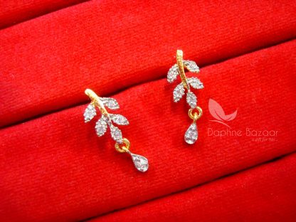 S481, Daphne Zircon Leaf Sleek Art Mangalsutra set for Women