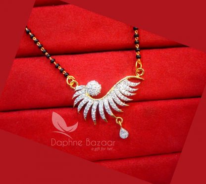 T471, Daphne Golden Art Zircon Mangalsutra set for Women