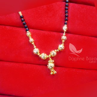 T52, Daphne Handmade gold beads Mangalsutra Chain – Buy Indian Fashion ...