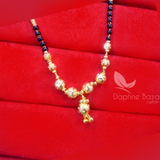 T60, Daphne Handmade gold beads Mangalsutra Chain