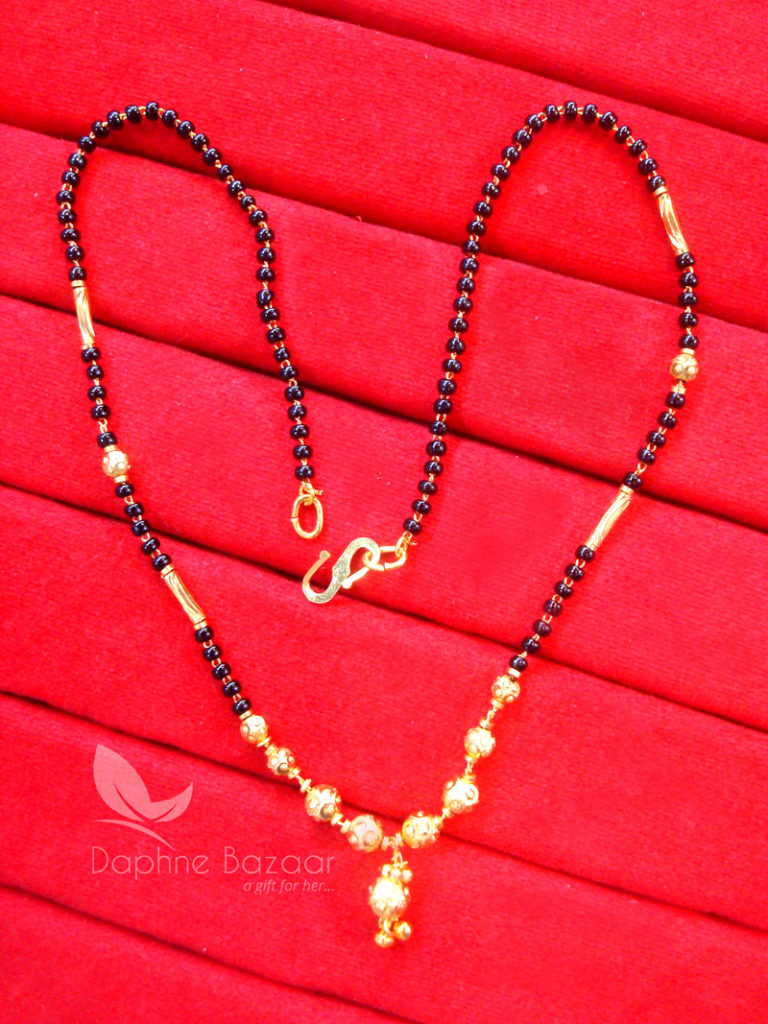 T60, Daphne Handmade gold beads Mangalsutra Chain