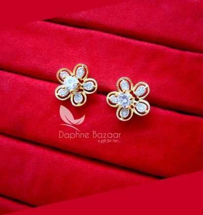 CE33 Daphne Six in One Changeable AD Earrings for Women – ZIRCON
