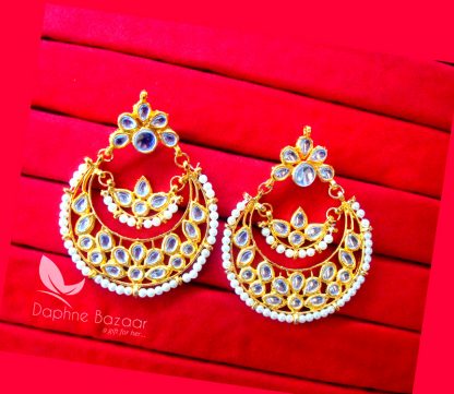 KE22, Bollywood Trend Gold Plated Kundan Earrings for women