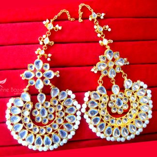 KE24, Bollywood Queen Fashion Kundan Earrings for Party Wear