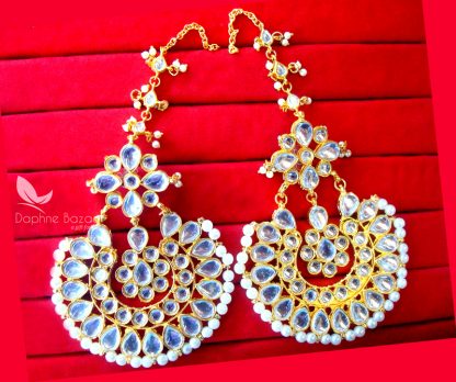 KE24, Bollywood Queen Fashion Kundan Earrings for Party Wear