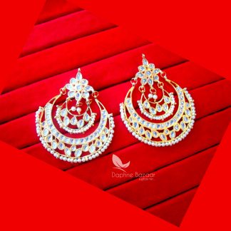 KE26, Bollywood Fashion Gold Plated Kundan Earrings for women
