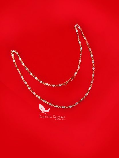 T64, Daphne Handmade Golden Zircon Chain for Women - View 3