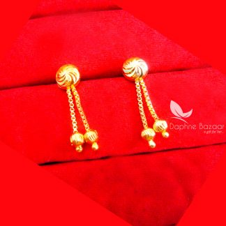 E65, Daphne Golden Art Earring, Beautiful Gift for Women