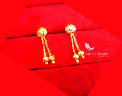 E65, Daphne Golden Art Earring, Beautiful Gift for Women