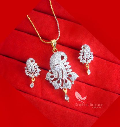 PE44 Daphne Zircon Flora Pendant Set for Women, Best Gift