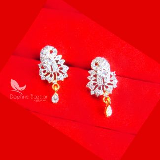 PE44E, DAPHNE ZIRCON FLORA EARRING SET FOR WOMEN, BEST GIFT