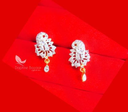 PE44E, DAPHNE ZIRCON FLORA EARRING SET FOR WOMEN, BEST GIFT