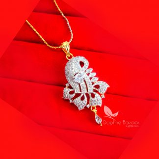 PE44P, DAPHNE ZIRCON FLORA PENDANT FOR WOMEN, BEST GIFT