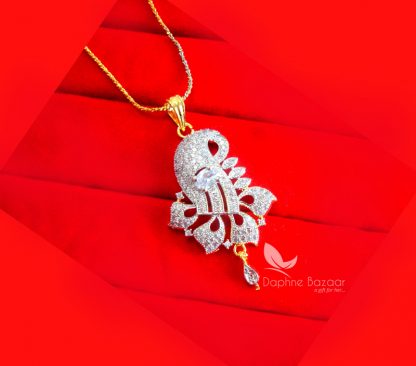 PE44P, DAPHNE ZIRCON FLORA PENDANT FOR WOMEN, BEST GIFT