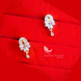 PE48E, Dahpne Pink Rich Zircon Earring for Women, Best Gift for Wife