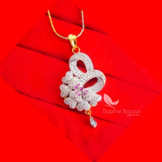 PE48P, Dahpne Pink Rich Zircon Pendant for Women, Best Gift for Wife