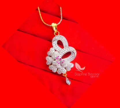 PE48P, Dahpne Pink Rich Zircon Pendant for Women, Best Gift for Wife