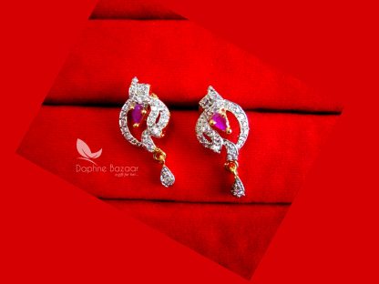 PE53E, Daphne Pink Zircon Earrings Set gift for wife
