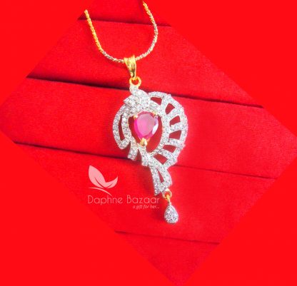 PE53P, Daphne Pink Zircon Pandent Gift for wife