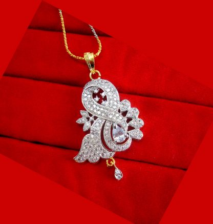 PE61P, Dahpne Zircon Studded Pendant for Women, Best Gift for Wife