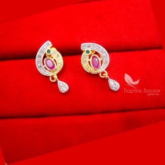 PE64E, Daphne Pink Zircon Earrings Gift for Wife