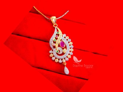 PE64P, Daphne Pink Zircon Pendant Gift for Wife