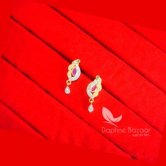 PE69E, Daphne Pink Zircon Earrings Gift For Women