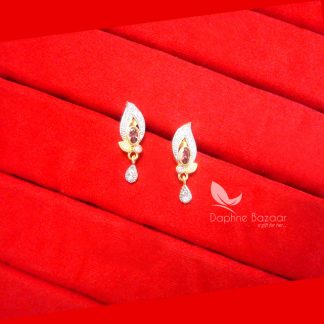 PE70E, Daphne Pink Zircon Earrings Gift For Women