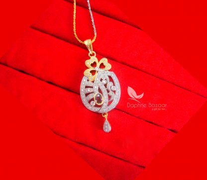 PE75P, Daphne Wine Zircon Pendant Gift for Wife